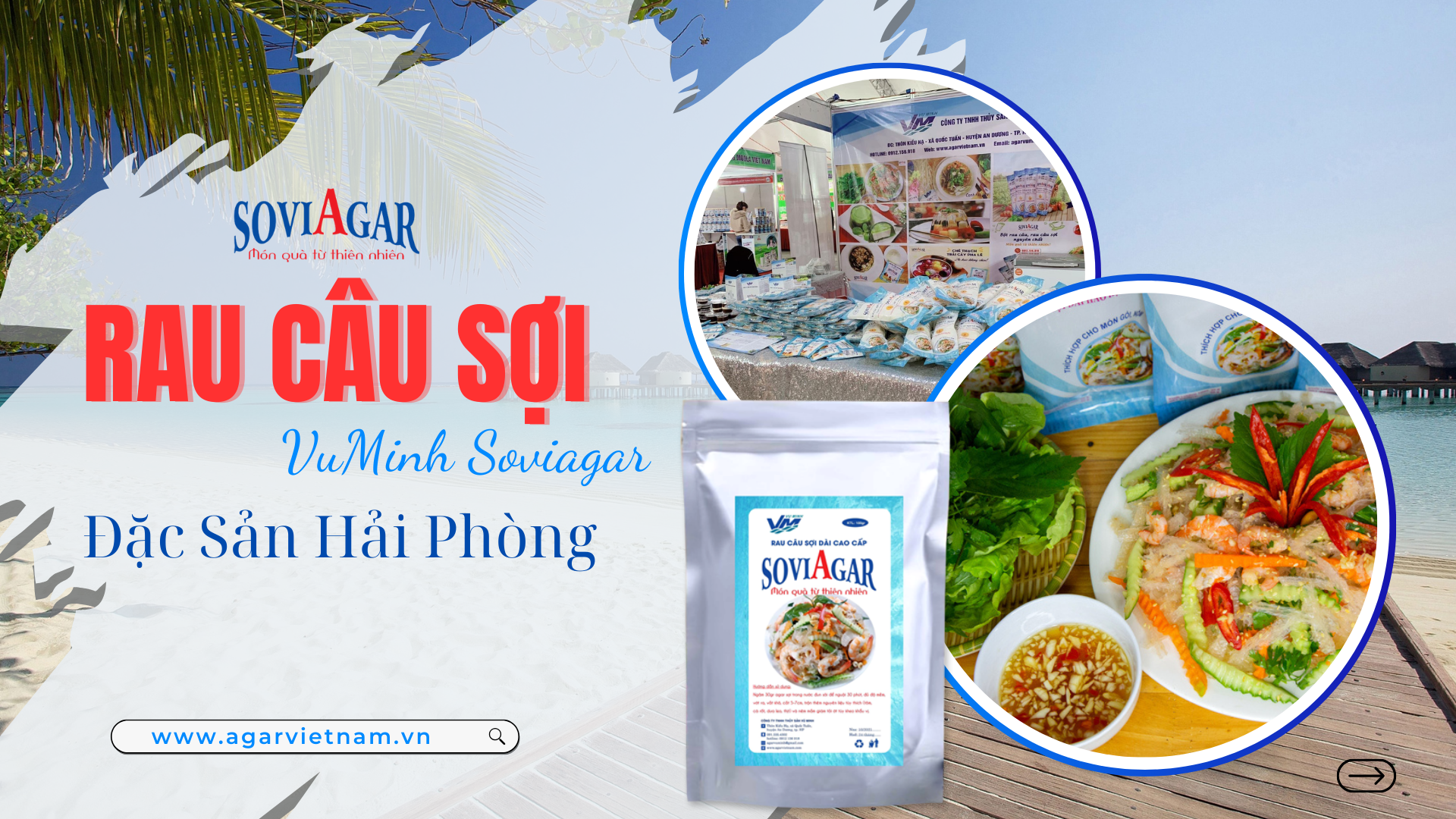 Rau Câu Sợi Vũ Minh Soviagar - Tinh Hoa Đặc Sản Hải Phòng